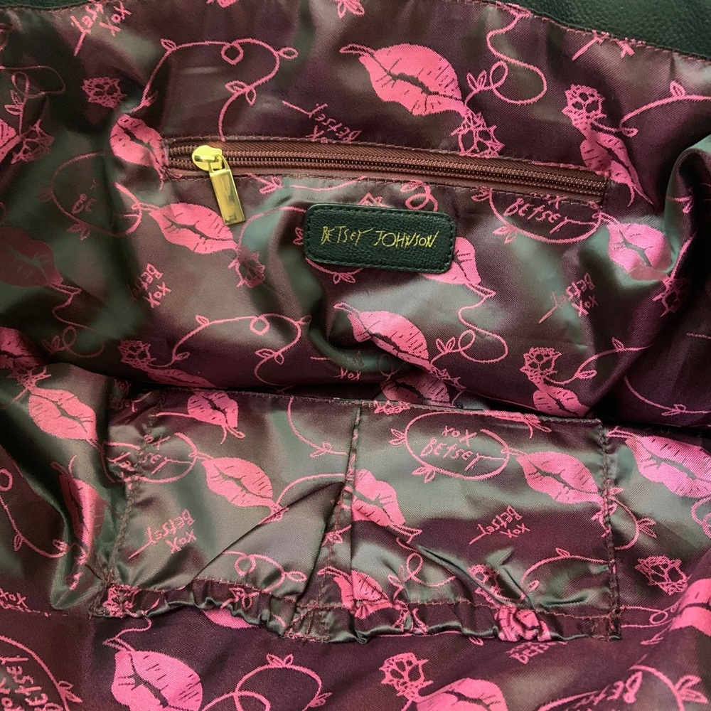 Betsey Johnson Print Purse Black & White - Picture 6 of 6